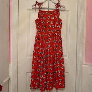 Disney Mickey Mouse Red Dress with Bows and Pockets